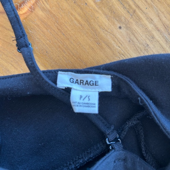 Garage Black Mini Dress with Spaghetti Straps - Picture 2 of 10